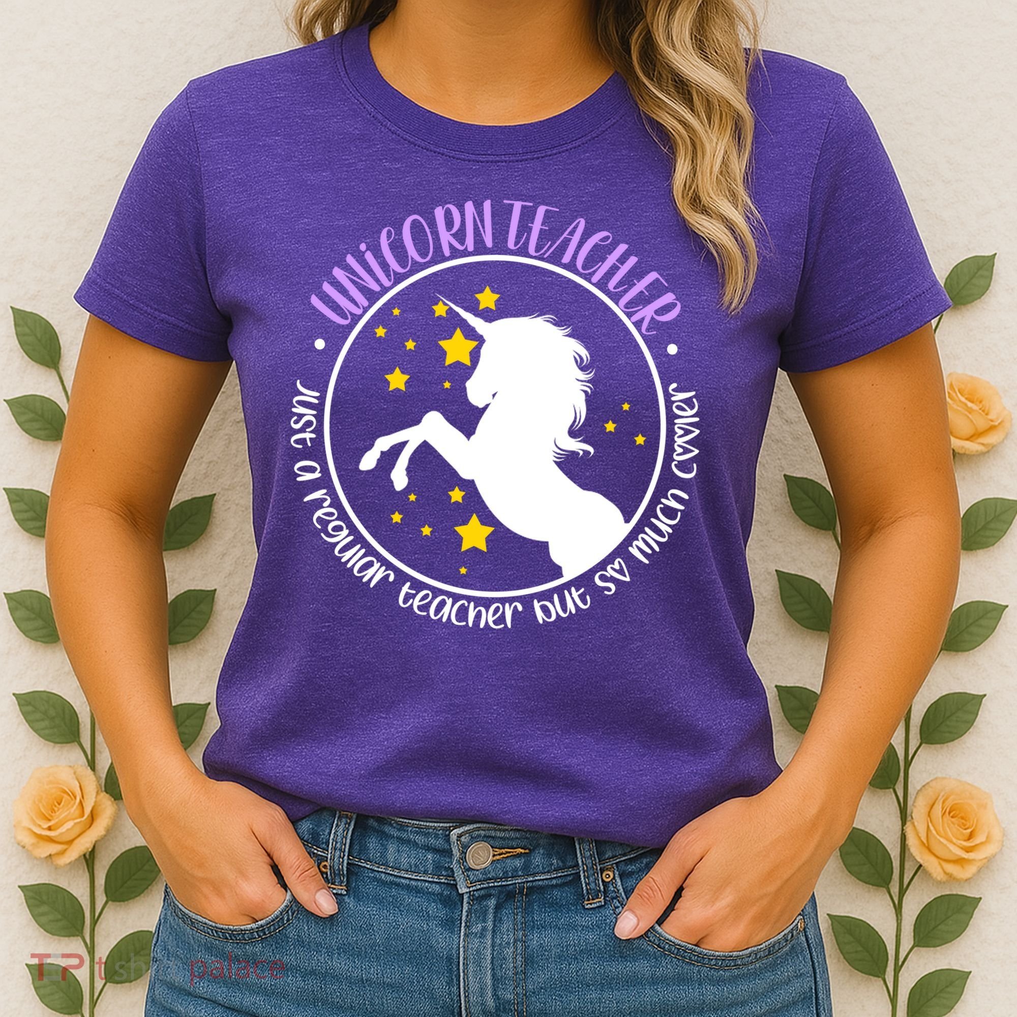 Unicorn Teacher Just A Regular Teacher But So Much Cooler Women's T-Shirt