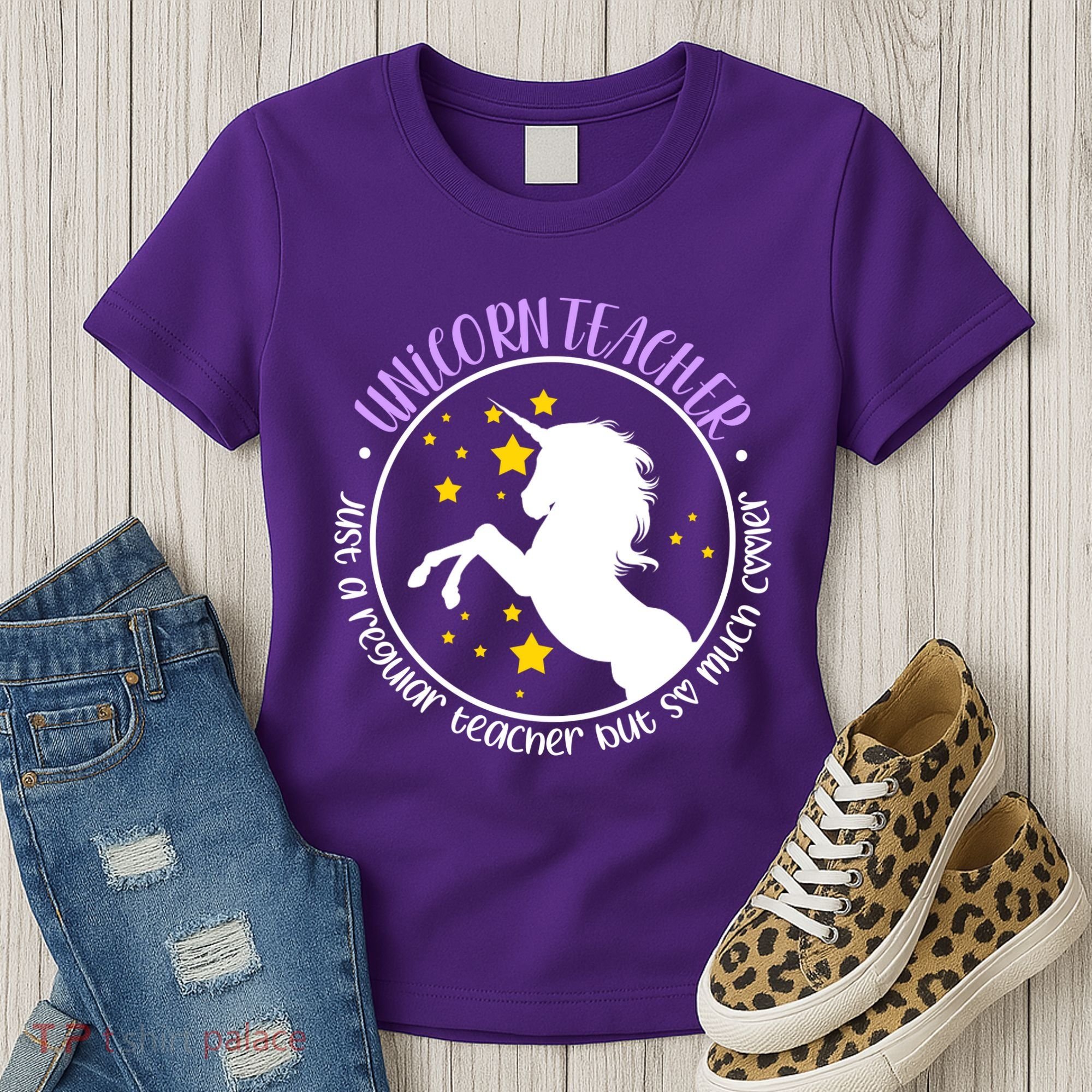 Unicorn Teacher Just A Regular Teacher But So Much Cooler Women's T-Shirt
