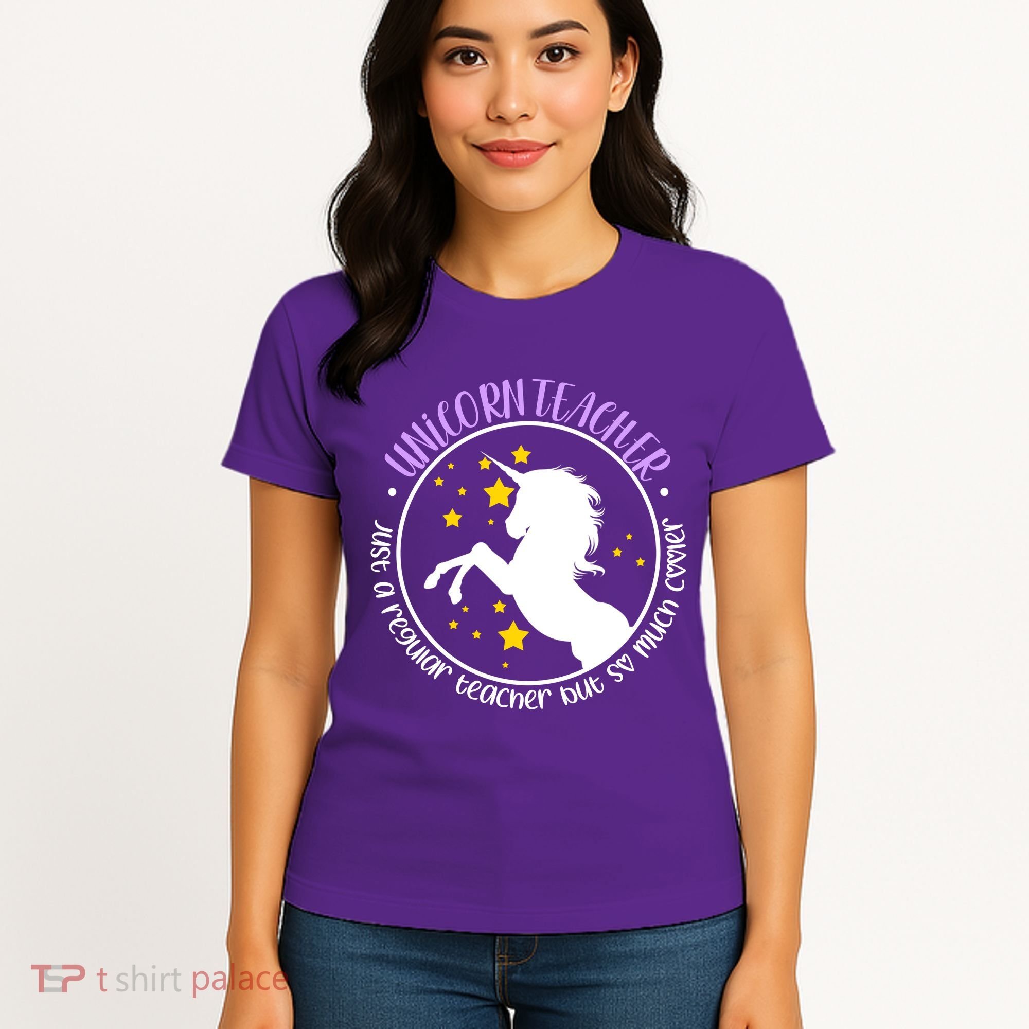 Unicorn Teacher Just A Regular Teacher But So Much Cooler Women's T-Shirt