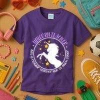 Unicorn Teacher Just A Regular Teacher But So Much Cooler Kids T-Shirt thumb 3