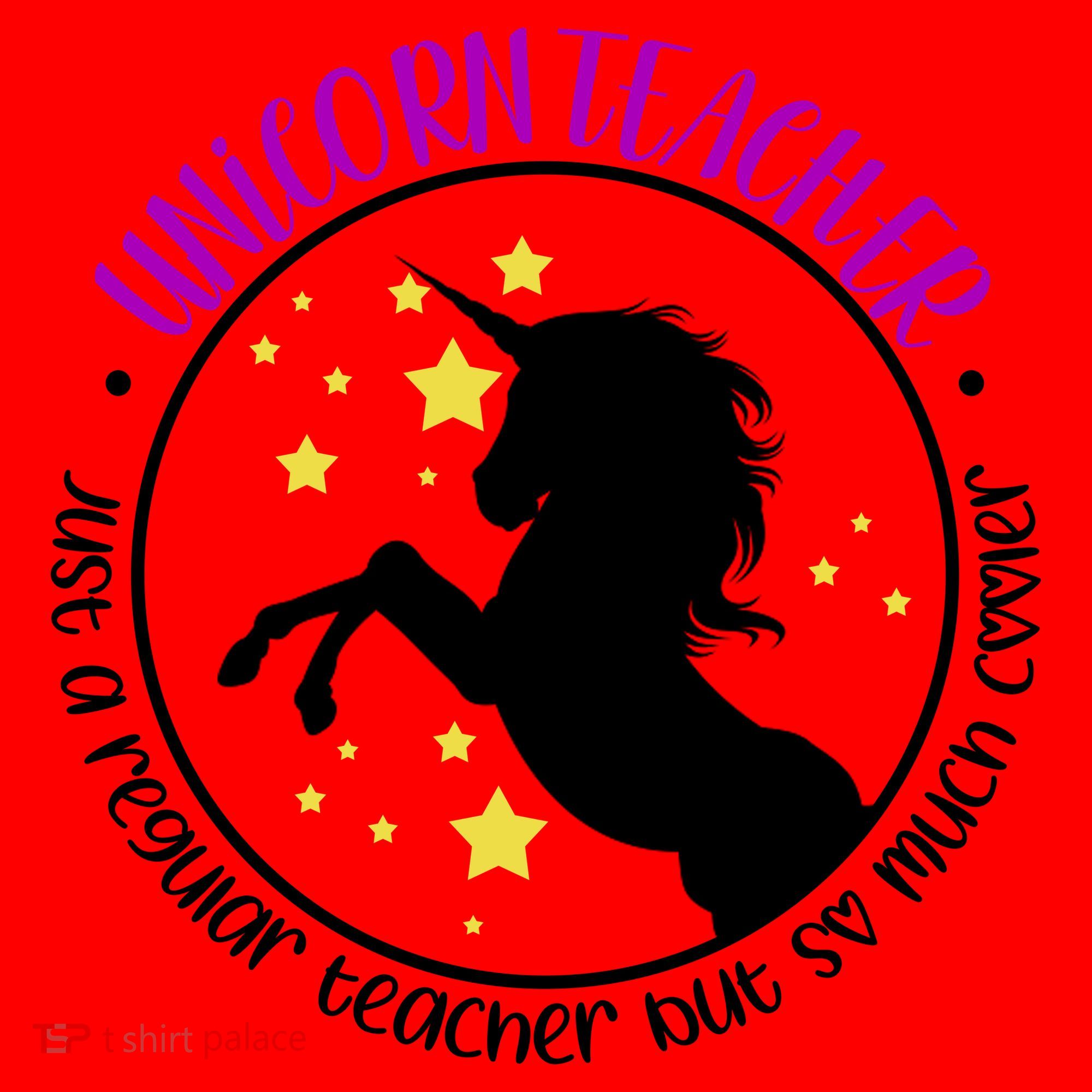 Unicorn Teacher Just A Regular Teacher But So Much Cooler Santa Hat