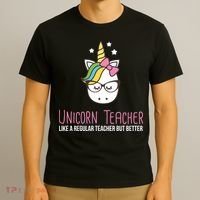 Unicorn Teacher Like A Regular Teacher But Better T-Shirt thumb 3