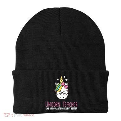 Unicorn Teacher Like A Regular Teacher But Better Beanie