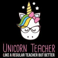 Unicorn Teacher Like A Regular Teacher But Better Coaster thumb 2