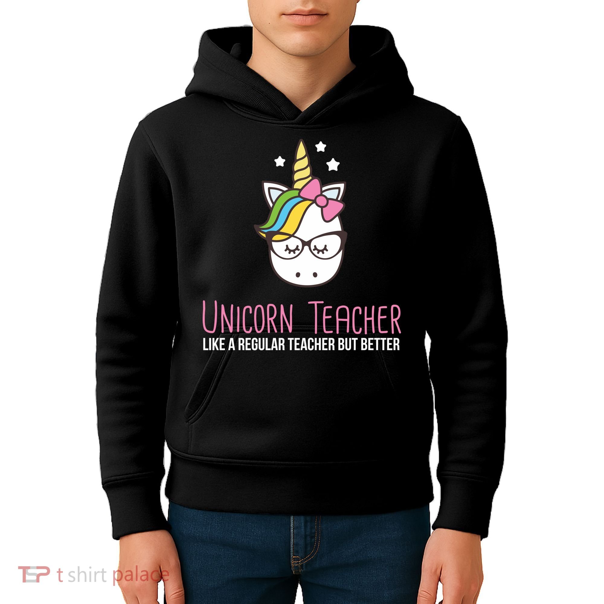 Unicorn Teacher Like A Regular Teacher But Better Kids Hoodie