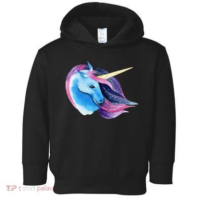 Unicorn Watercolor Toddler Hoodie