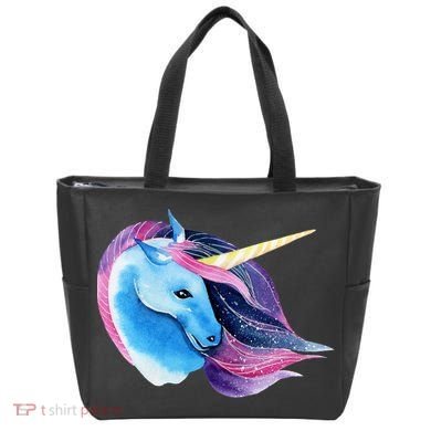 Unicorn Watercolor Tote Bag
