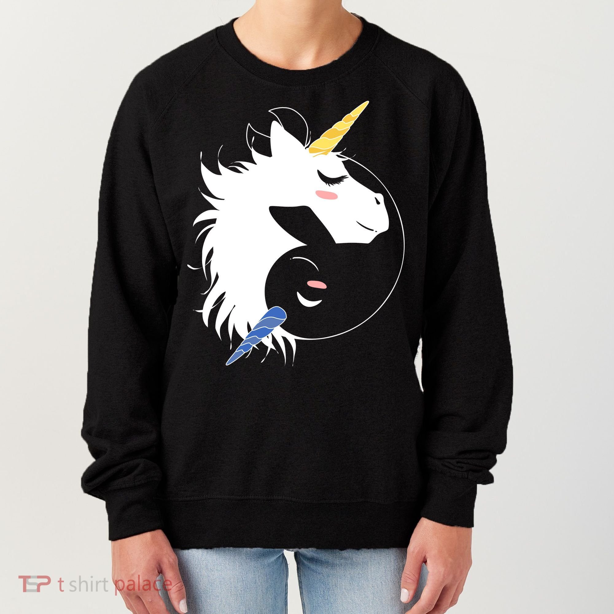 Unicorn Ying Yang Women's Sweatshirt