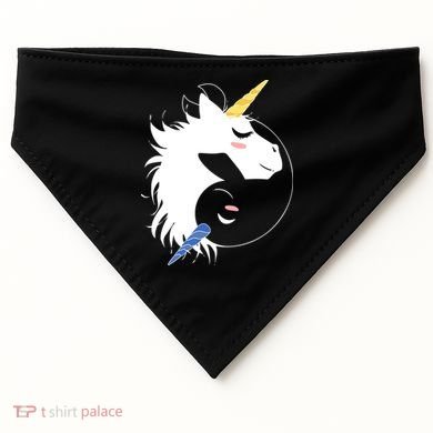 Unicorn Ying Yang USA-Made Doggie Bandana