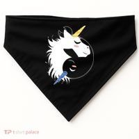 Unicorn Ying Yang USA-Made Doggie Bandana thumb 0