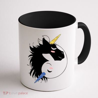 Unicorn Ying Yang Coffee Mug back
