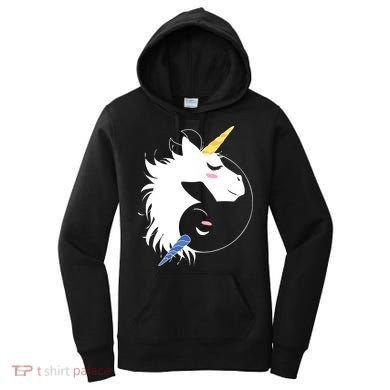 Unicorn Ying Yang Women's Hoodie