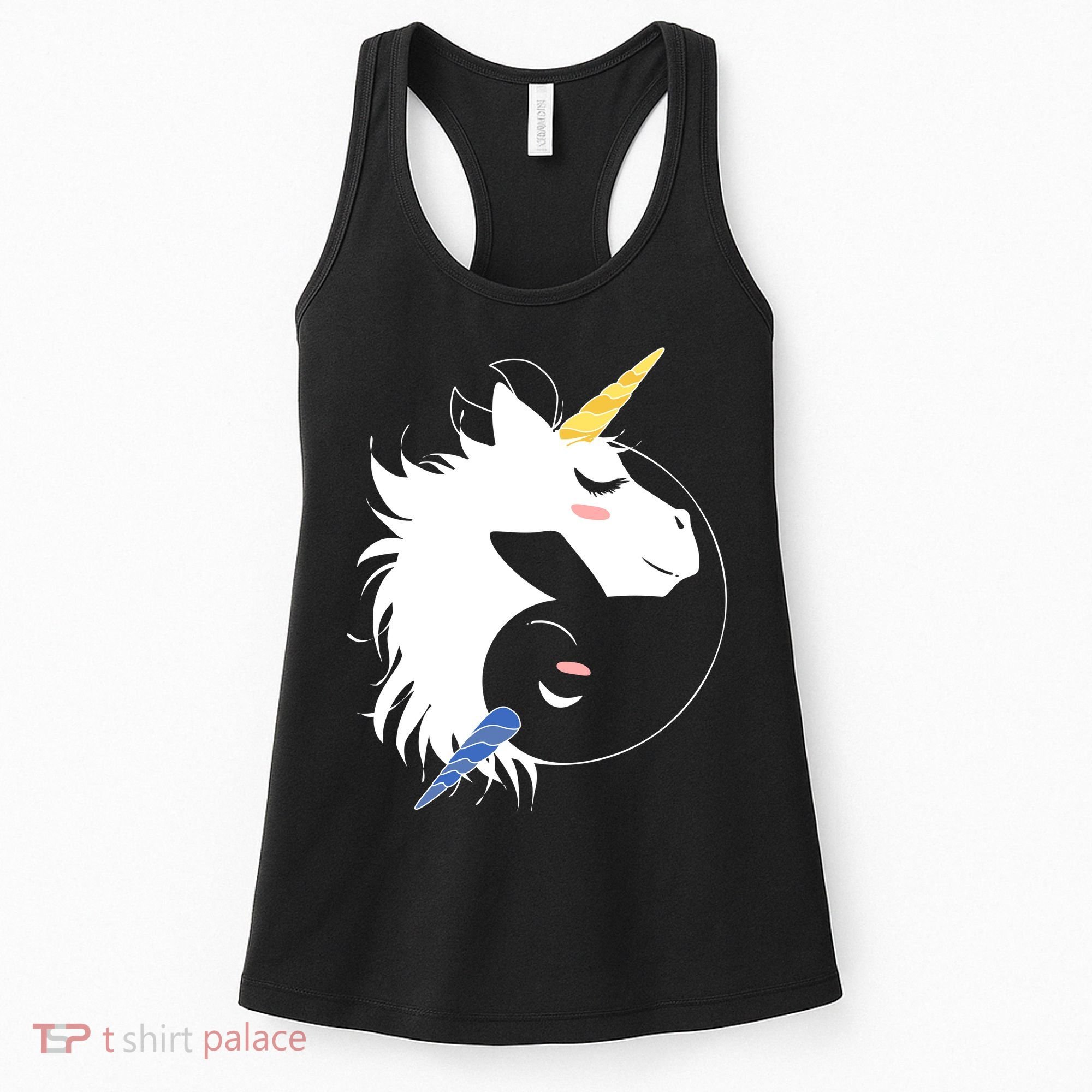 Unicorn Ying Yang Women's Tank Top