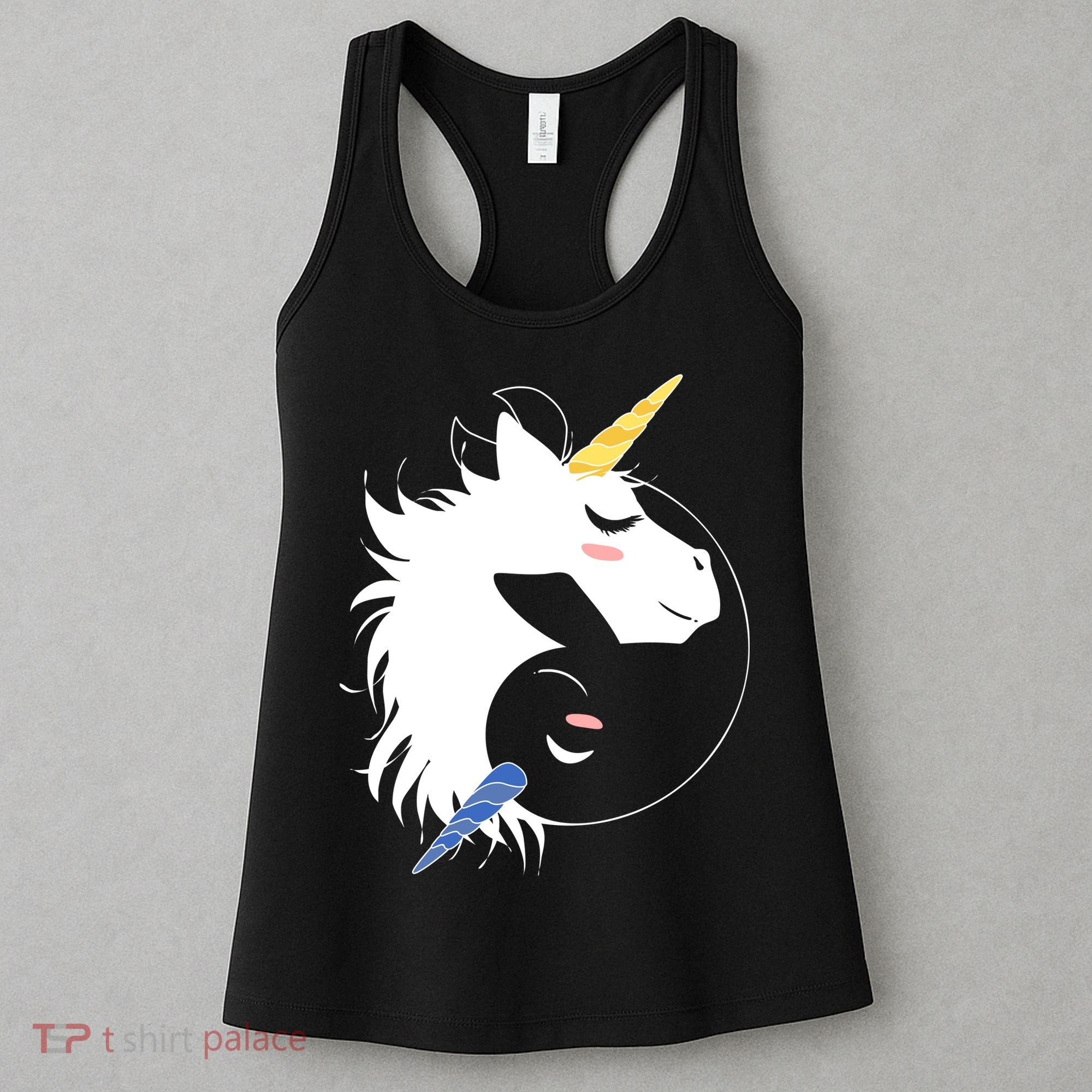 Unicorn Ying Yang Women's Tank Top