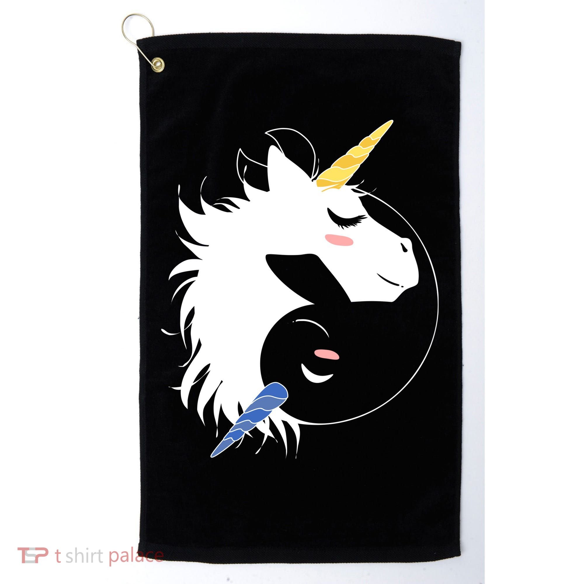 Unicorn Ying Yang Golf Towel
