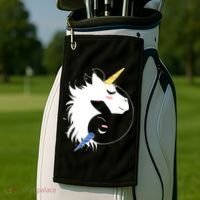Unicorn Ying Yang Golf Towel thumb 2