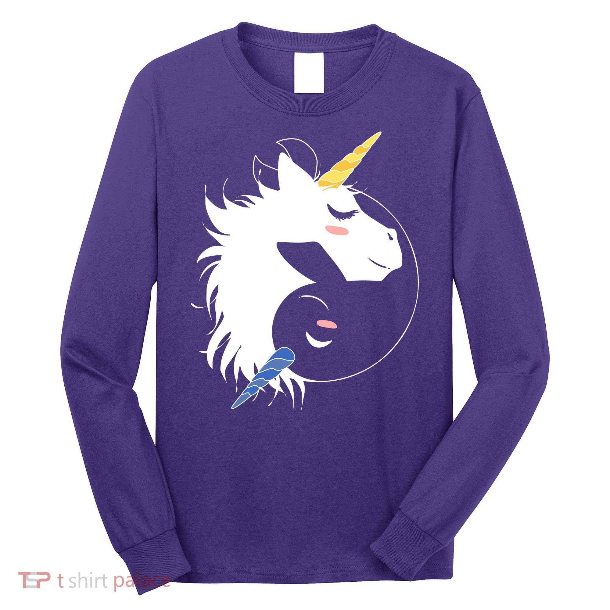 Unicorn Ying Yang Long Sleeve Shirt