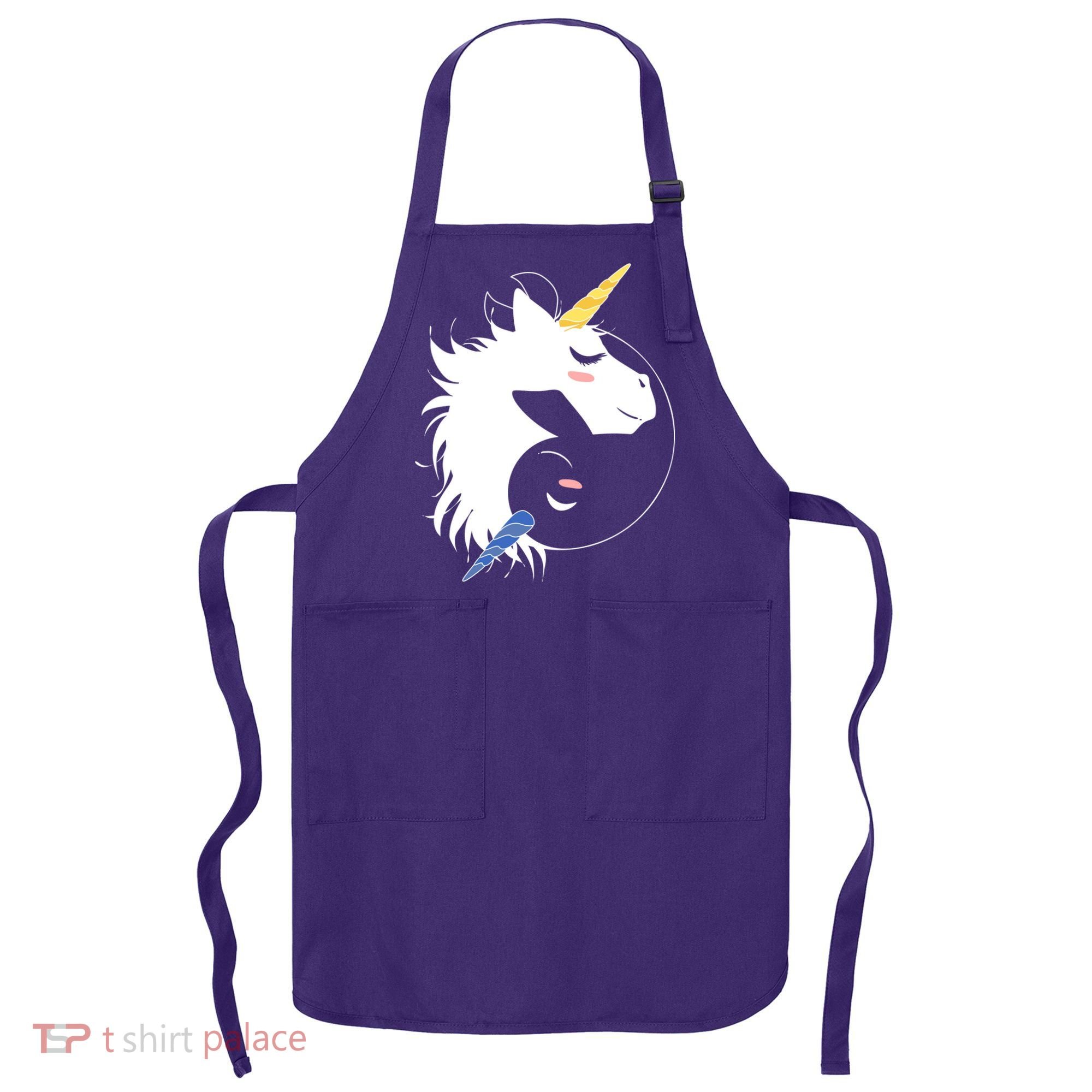 Unicorn Ying Yang Apron