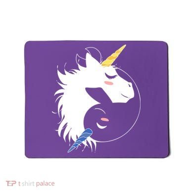 Unicorn Ying Yang Mousepad