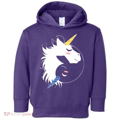 Unicorn Ying Yang Toddler Hoodie