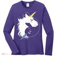 Unicorn Ying Yang Women's Long Sleeve Shirt thumb 0