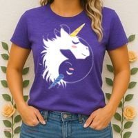 Unicorn Ying Yang Women's T-Shirt thumb 2