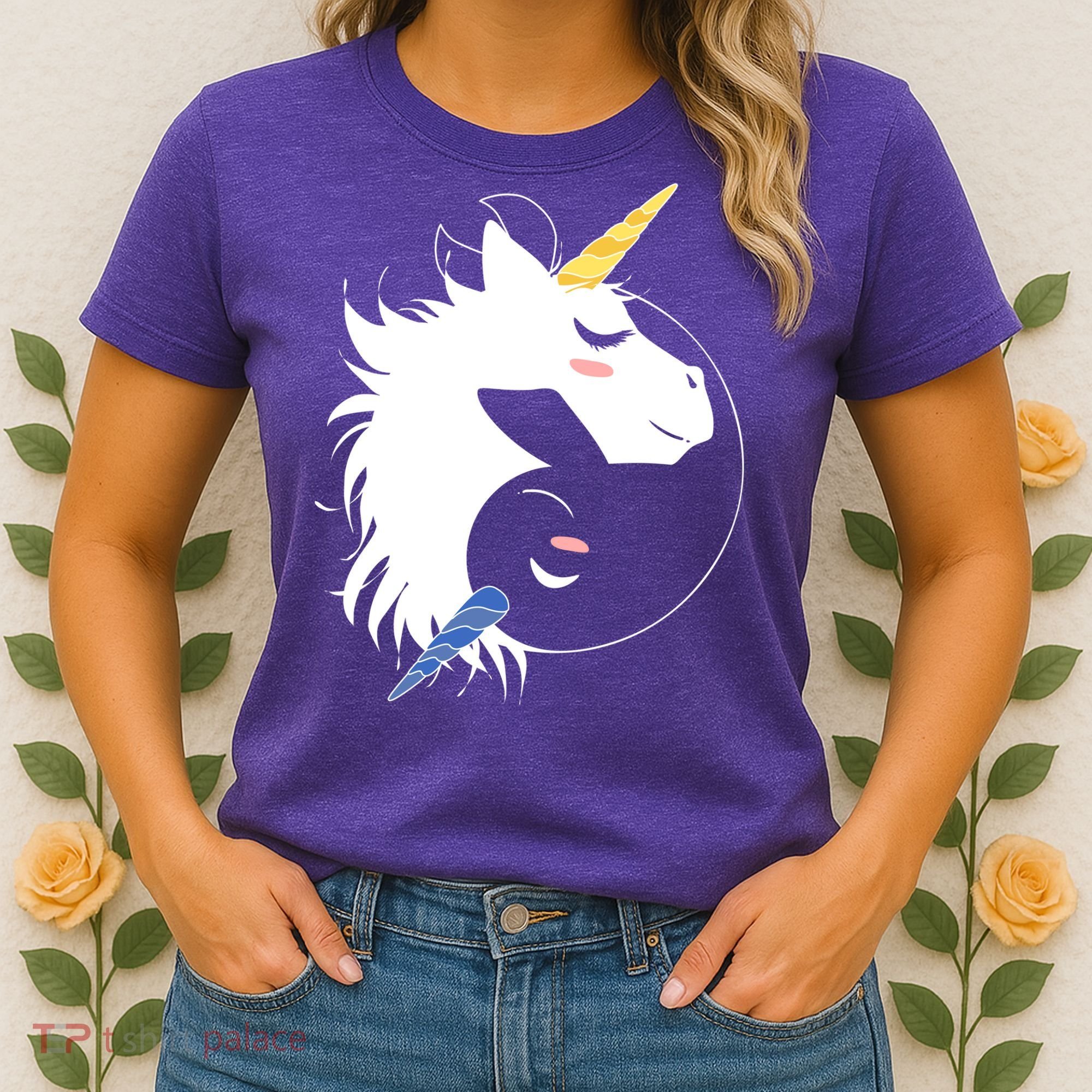 Unicorn Ying Yang Women's T-Shirt