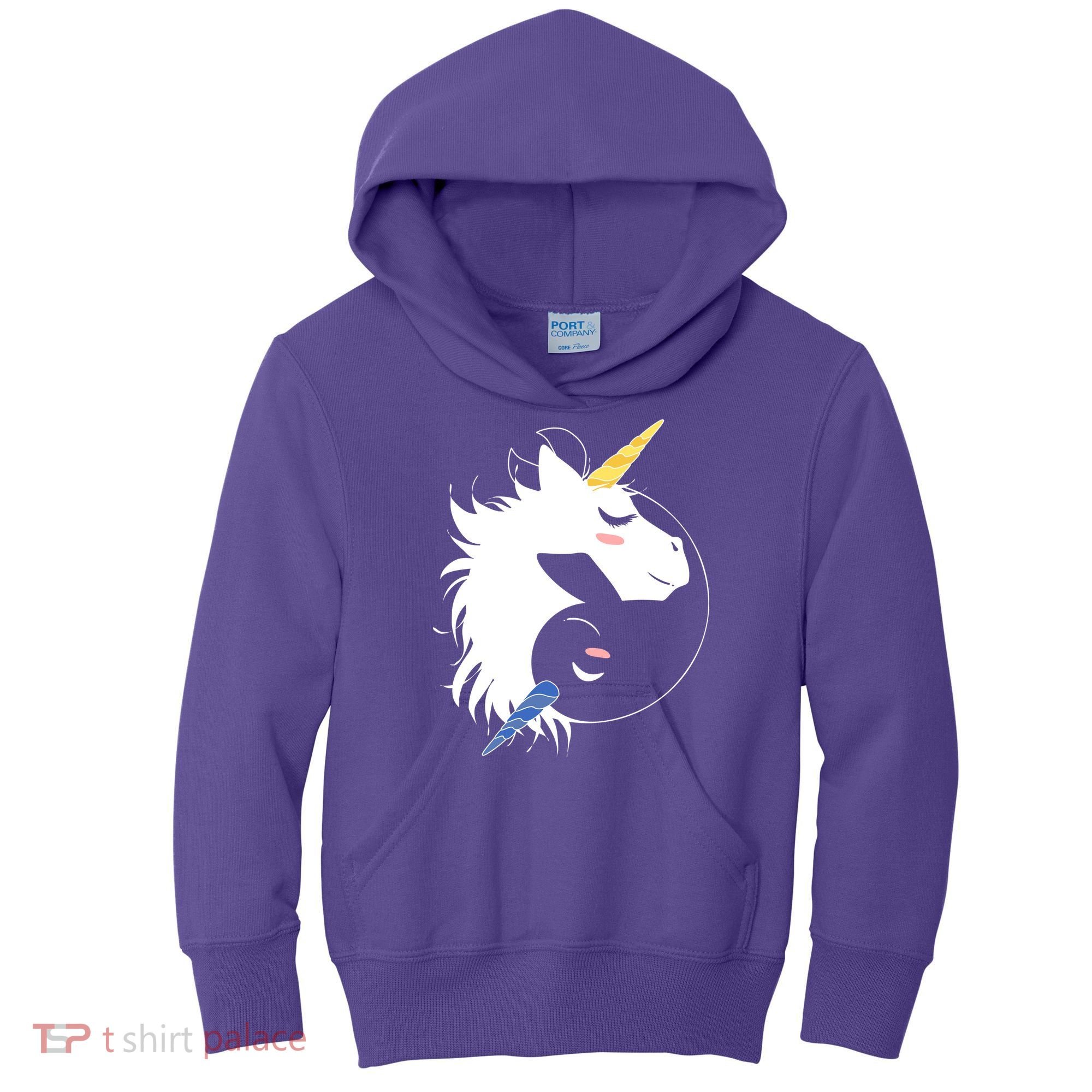 Unicorn Ying Yang Kids Hoodie