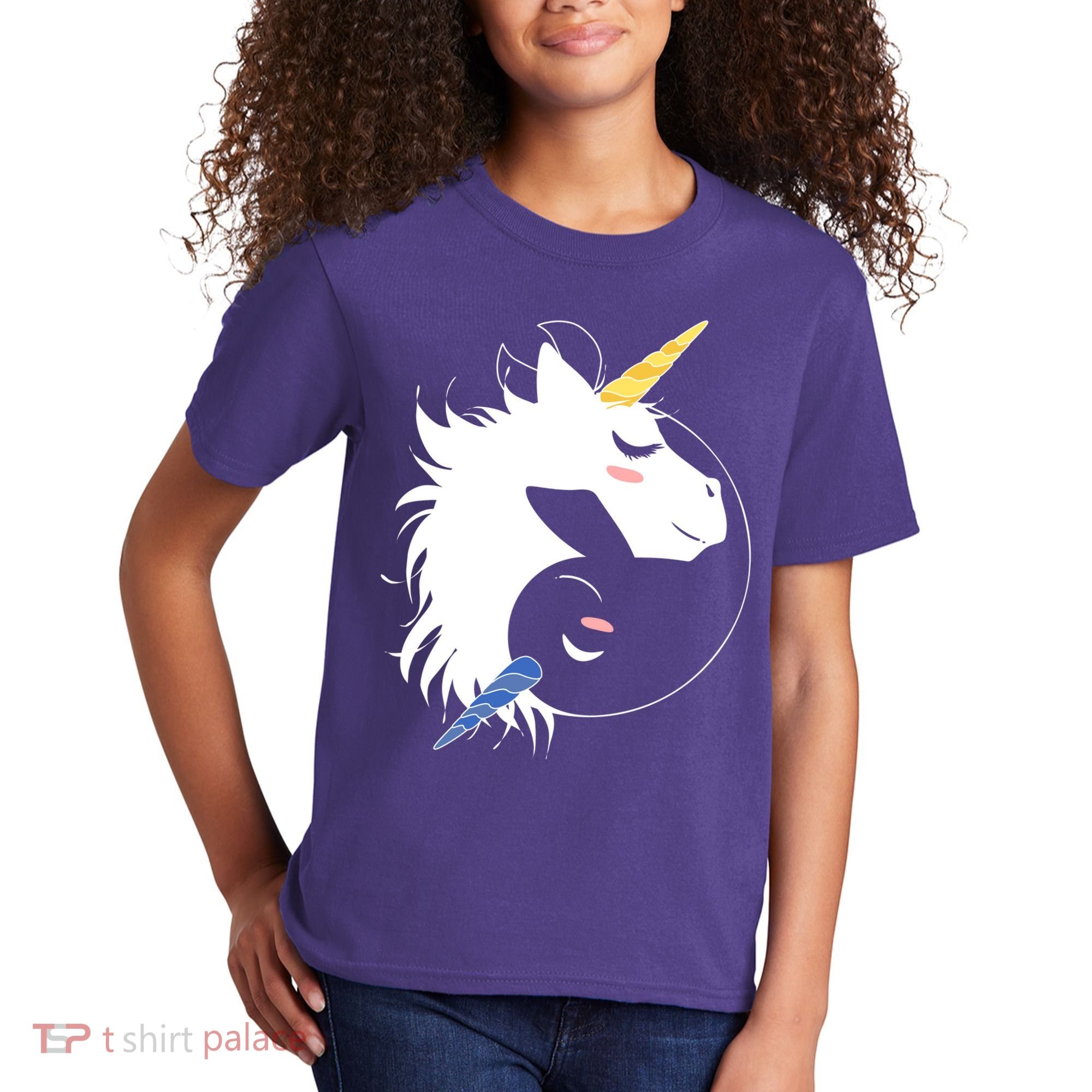 Unicorn Ying Yang Kids T-Shirt