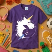 Unicorn Ying Yang Kids T-Shirt thumb 3