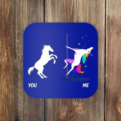 Unicorn You Me Coaster