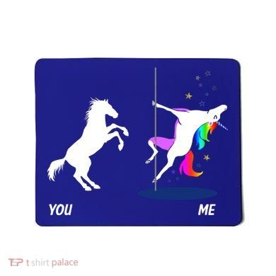 Unicorn You Me Mousepad