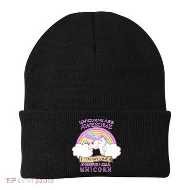 Unicorns Are Awesome Therefor I Am S Unicorn Beanie