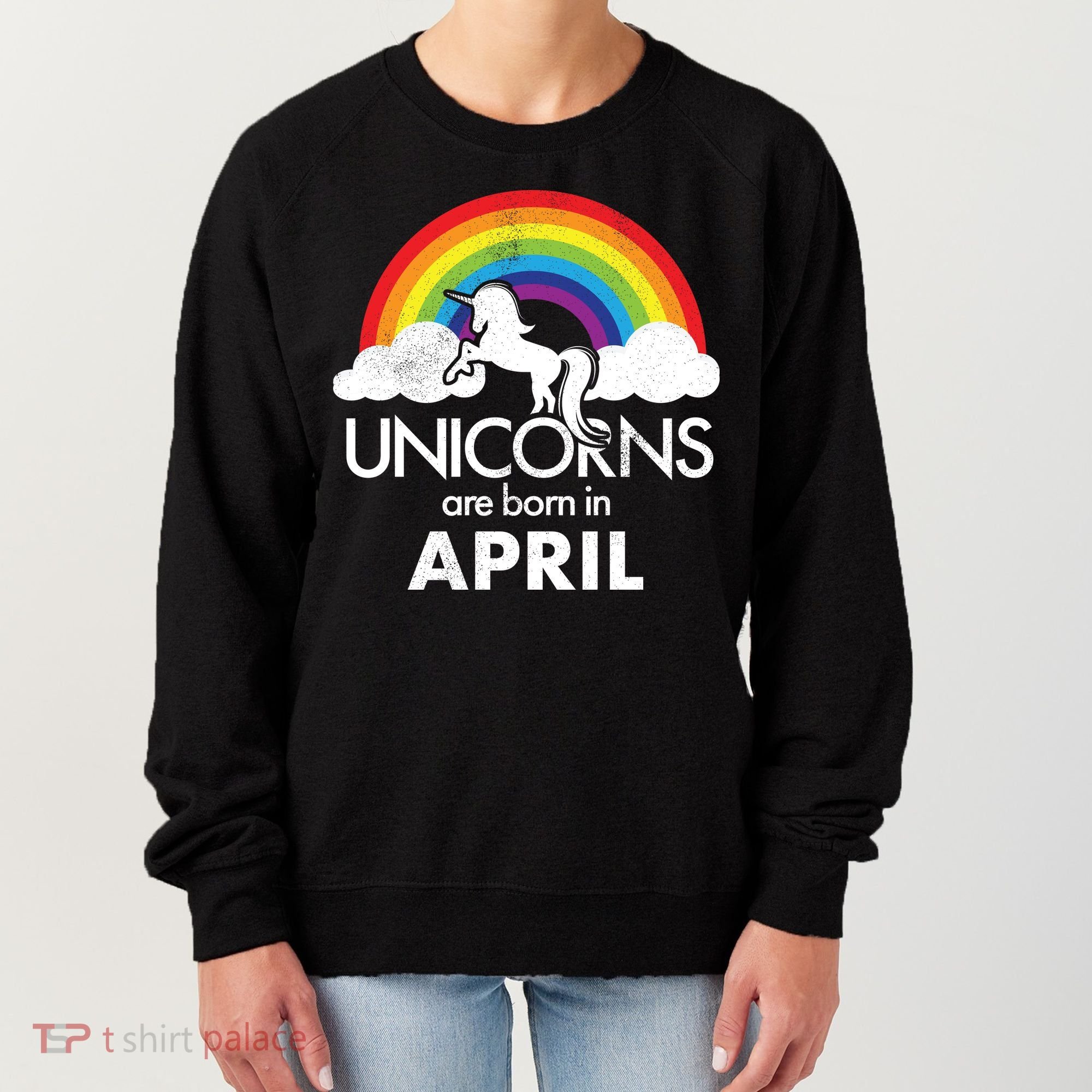 Unicorns Are Born in April Women's Sweatshirt