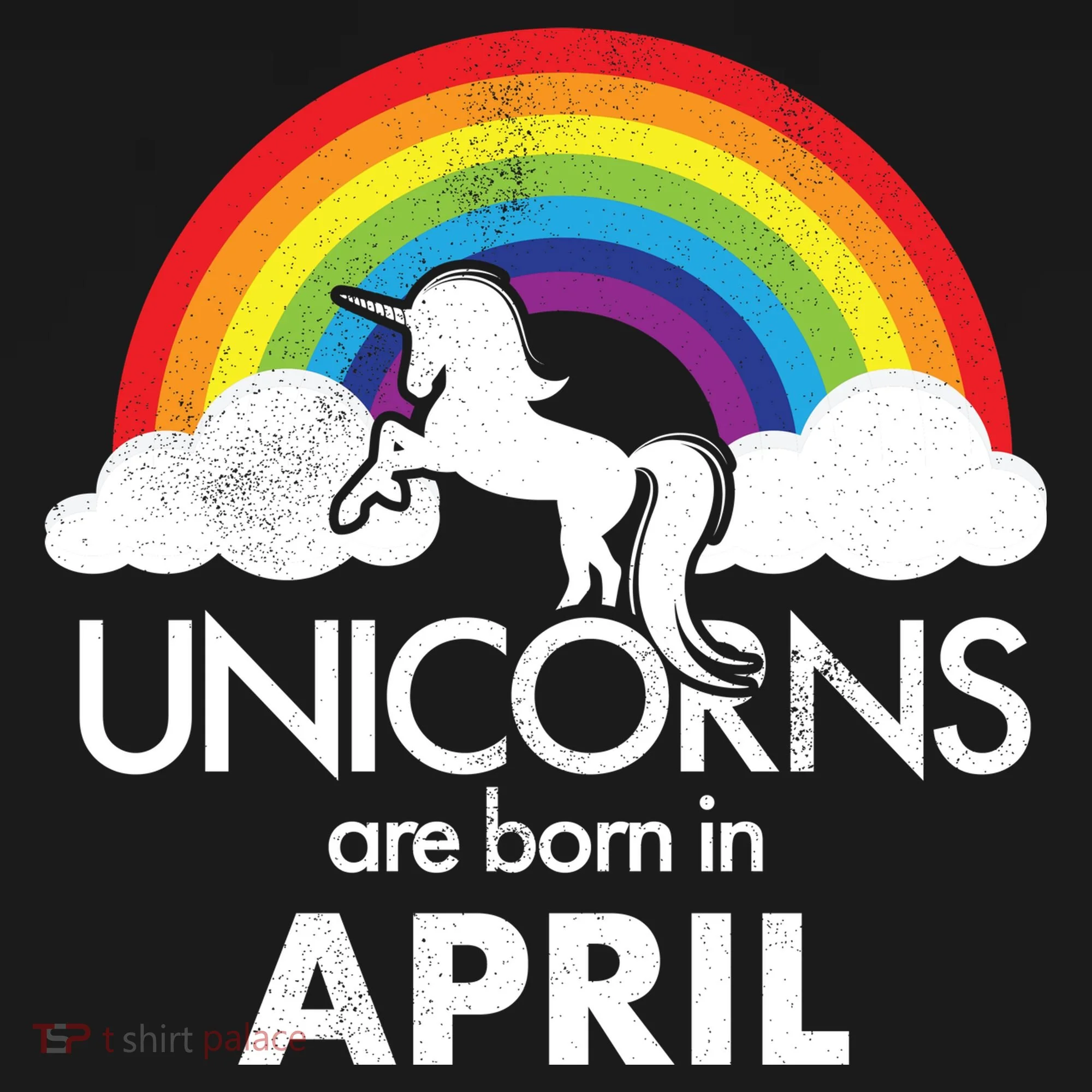 Unicorns Are Born In April Doggie Tank