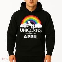 Unicorns Are Born in April Hoodie thumb 2