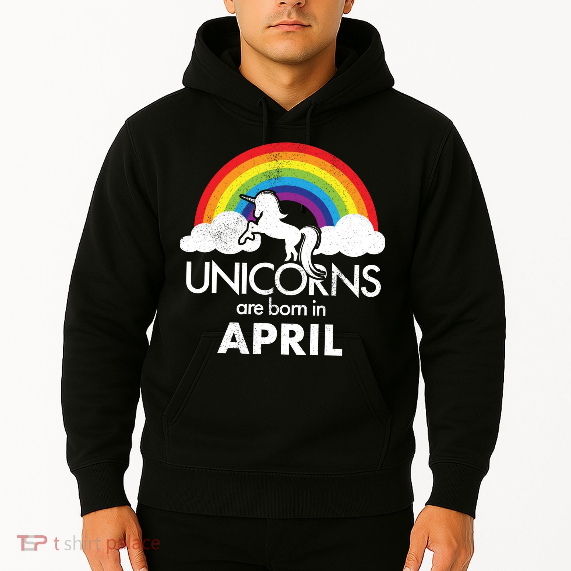 Unicorns Are Born in April Hoodie