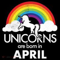 Unicorns Are Born in April T-Shirt thumb 7