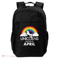 Unicorns Are Born In April Backpack thumb 0