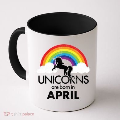 Unicorns Are Born in April Coffee Mug