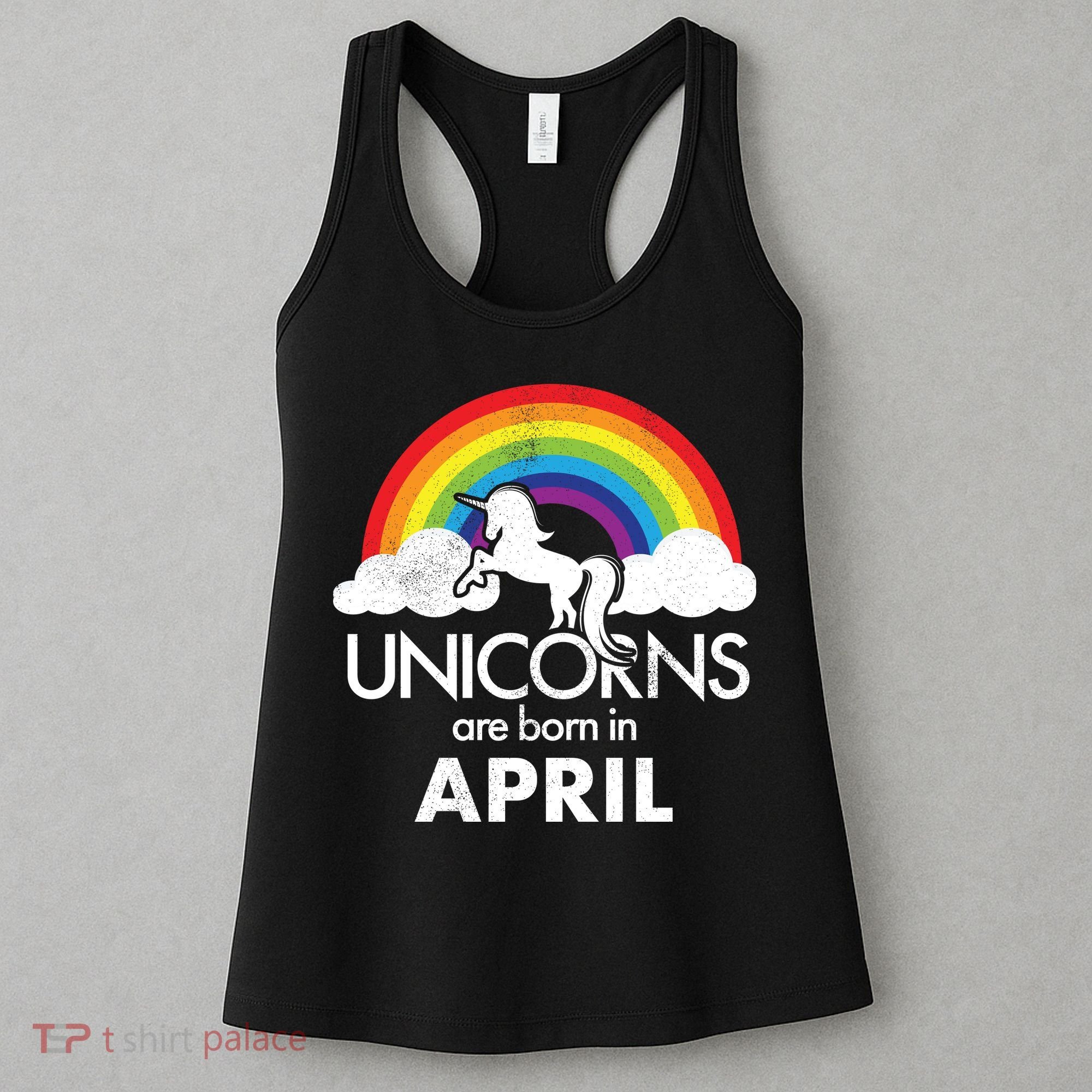 Unicorns Are Born In April Women's Tank Top