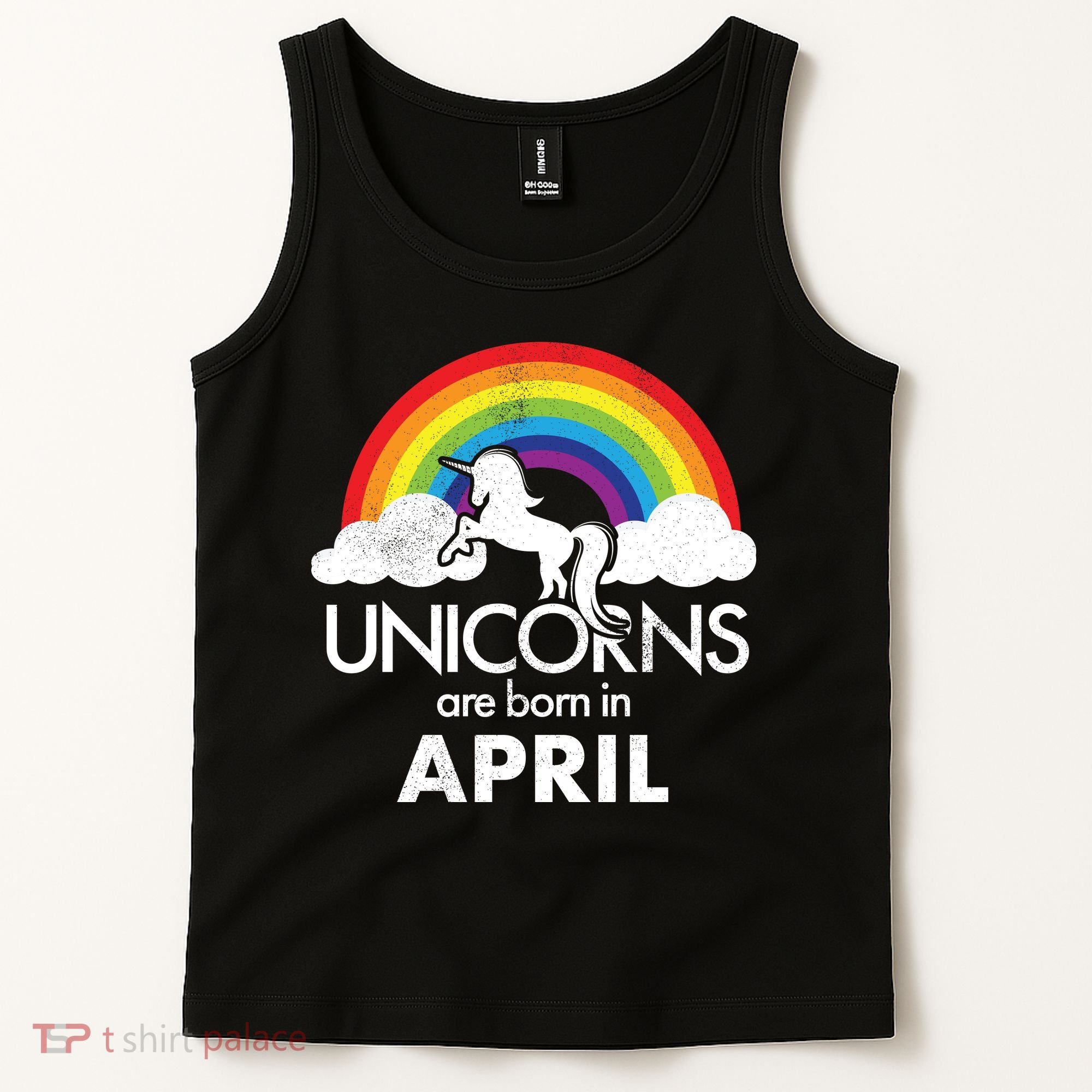 Unicorns Are Born In April Tank Top