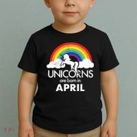 Unicorns Are Born in April Toddler T-Shirt thumb 2
