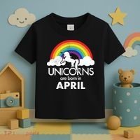 Unicorns Are Born in April Toddler T-Shirt thumb 3