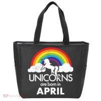 Unicorns Are Born in April Tote Bag thumb 0