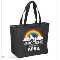 Unicorns Are Born in April Tote Bag thumb 2