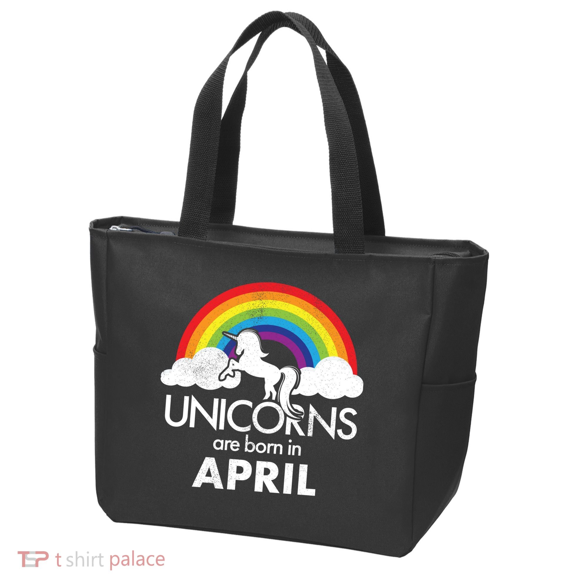 Unicorns Are Born In April Tote Bag