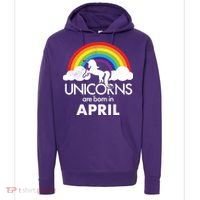 Unicorns Are Born In April Hoodie thumb 0