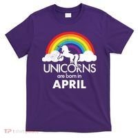 Unicorns Are Born In April T-Shirt thumb 0