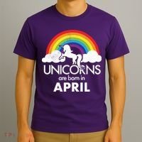 Unicorns Are Born In April T-Shirt thumb 3